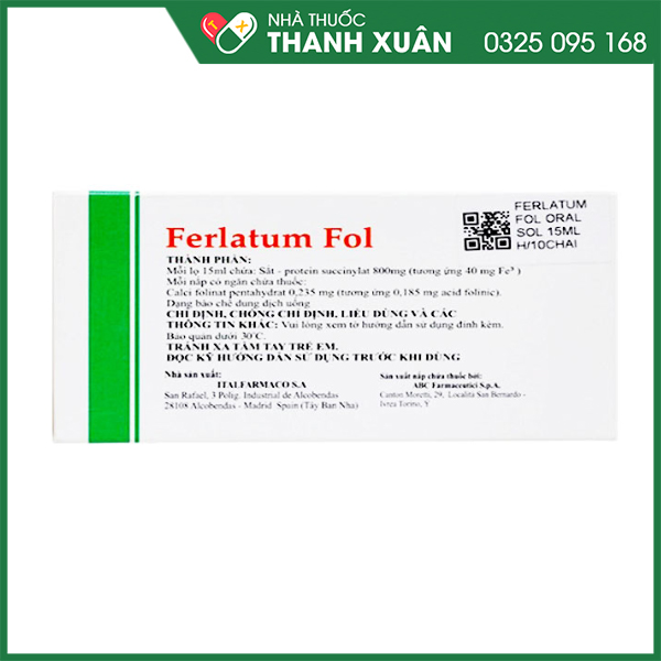 Ferlatum Fol phòng ngừa và điều trị thiếu sắt